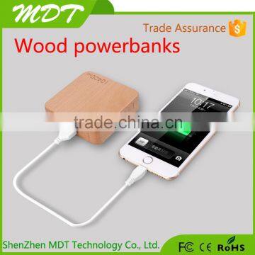 Wood/Bamboo Wireless Power Bank, Wireless Charger in Power Bank for Smartphone photo-3