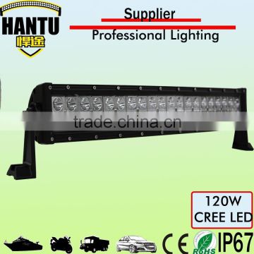 curved led light bar 120w 22 inch double row led light bar/light bar for offroad