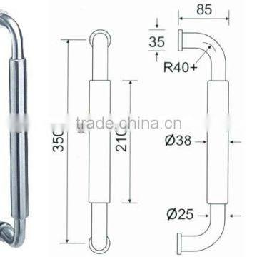 Euro Hot Sale Stainless Steel Tubing Pull Handle