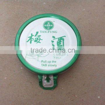 Aluminum ring-pull cap