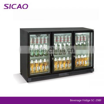 3 Doors Back Bar Fridge Type Commercial Refrigerator for Coca cola