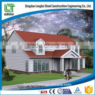 steel structure frame prefabricated villa