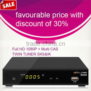 Azlcass S926 stb Amozonas Satellite TWIN TUNER SKS&IKS FREE NAGRA3 SUPPORT USB WIFI,YOUTUBE