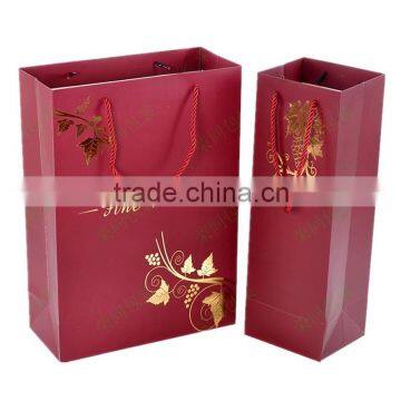 2016 Hot Sale China Factory Luxury Wine Paper Bag