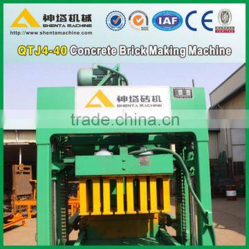 QTJ4-40 cement fly ash small brick making machine for sale