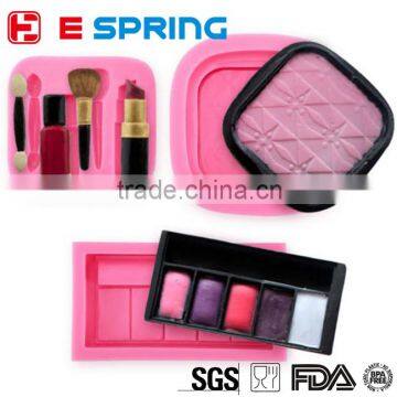 Silicone Mold Woman Makeup Baking Fondant Mold Cake Decorating Tool