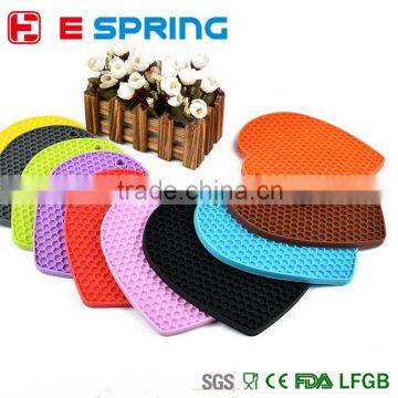 Food Grade High Quality Heart shape Non Stick Silicone Baking Mat pass FDA FLGB