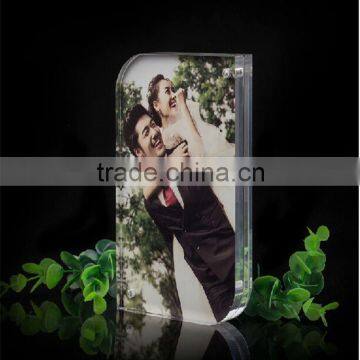 2016 new style love photo acrylic photo block wholesale