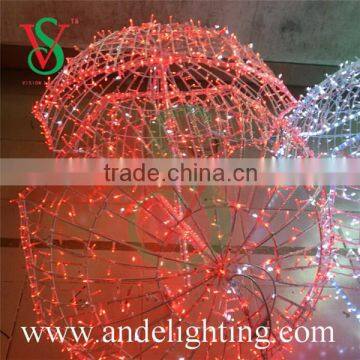 New Christmas decorative umbrella outdoor LED light