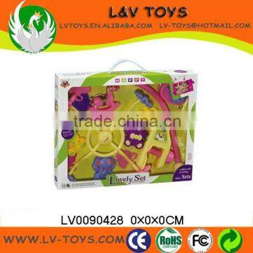 2013 New Promotion Toy Wind Up Bed Bell plastic babys bell rattle with EN71 LV0090428