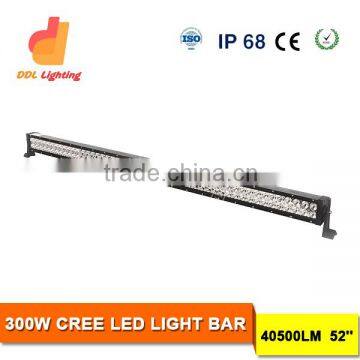 52inch 300W led light bar for truck 6500K strobe led light bar led strip bar light