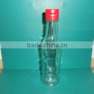 250ml clear glass sauce and vinegar bottle