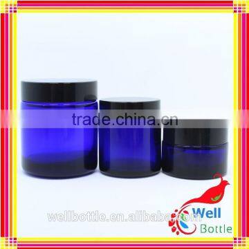 5g 10g 15g 20g 30g 50g 100g Blue Glass Cosmetic Jar for Cosmetic Cream Jar GJ583R photo-2