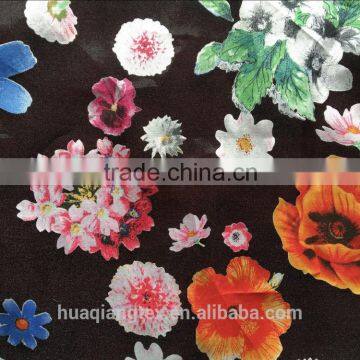 beautiful floral organza burnout fabric for curtain women dress