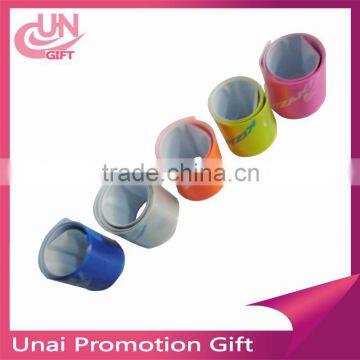 High quality custom pvc slap bracelet LOW MOQ