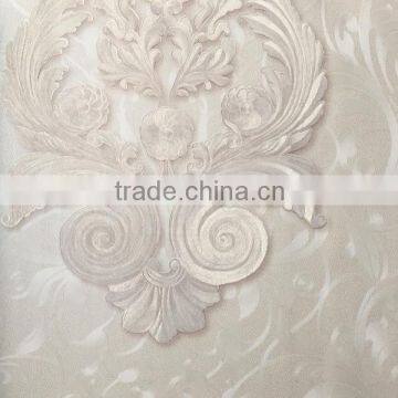 deep embossed home decor vinly wallpaper with beautiful Europea flowers