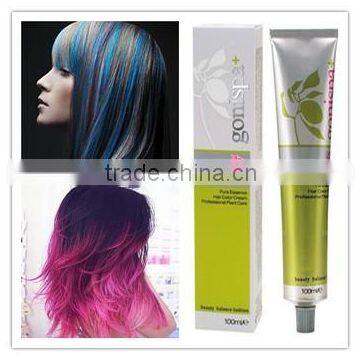 Newest design best ammonia free semi permanent free hair color dye