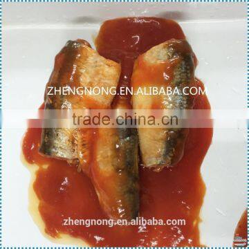 Canned Sardine in Tomato Sauce With 10g Oil