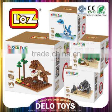 animal kids plastic interlocking building block dinosaur toys DE0262290