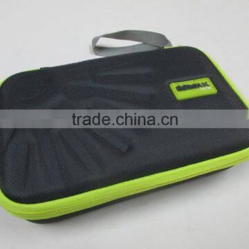 GC-5# Invisible zipper Green rubber logo 8"*5" molded EVA bag