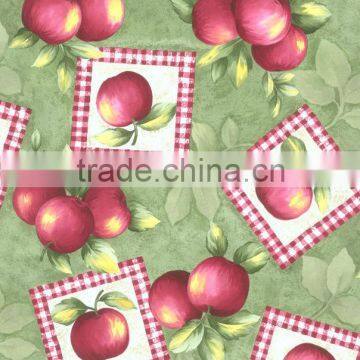 European printed Red apple PEVA shower curtains