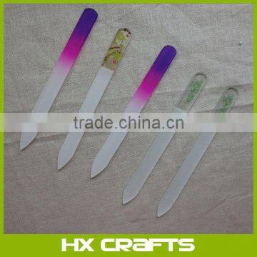 Glass Nail File nail art file Manicure Pedicure buffer 14*1.2cm