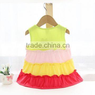 Summer Girl's Candy Color Vest Long Shirts photo-4