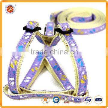 New Polyester Custom Logo Short Traction Rope Dog Harness Traction Belt Dog Solid Style Leash photo-2