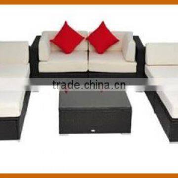 U Shape Rattan Sofa Bed Set Wicker Furniture