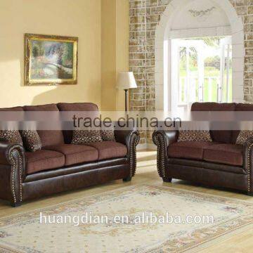 French style modern sofa design leather home or hotel living room sofa set