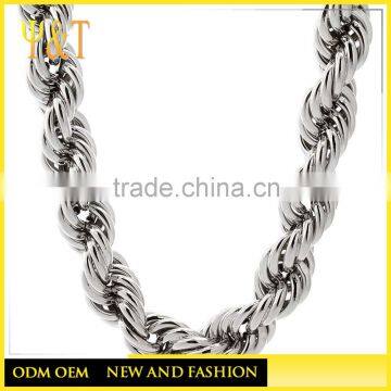 Jingli Jewelry High Quality 18k Gold Chain IP Plated Rope Chain Necklace Dubai New Gold Chain Design for Men(SC-009) photo-2