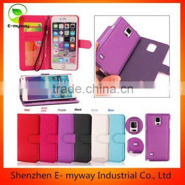 Magnetic Removable Detachable Flip Stand Leather Wallet Case Cover for Phones