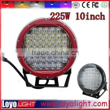 Red/black Housing Car Driving Light 10 Inch 225w Led Work Light