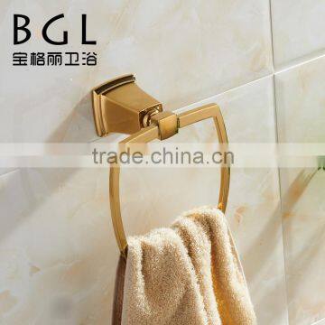 Hardware Products 12132 BAOGELI Chrome Bathroom Accessories Bathroom Chrome Towel Ring Gold photo-2