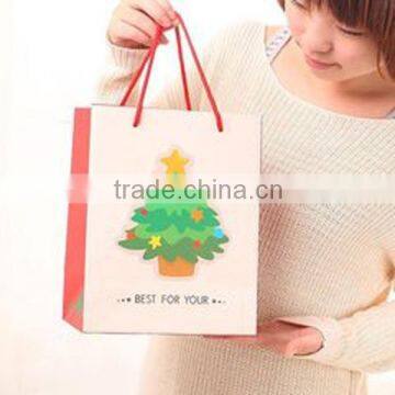 Christmas Gift Paper Bags With Customer Logo