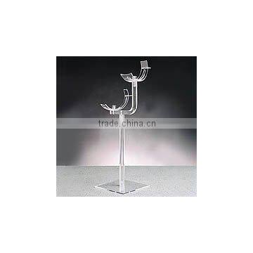 freestanding acrylic shoes holder with 2 stands branch