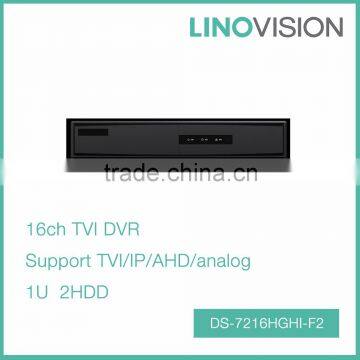 Professional 1U Turbo HD TVI 16 channel DVR with 720P Realtime,Support AHD/IP/Analog