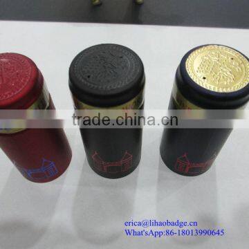 Customized pvc cap seal shrink wrap bottle