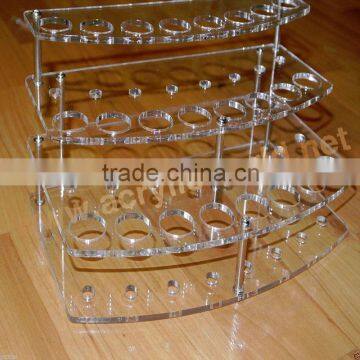 3 tier 24 holes stand e cigarette display cabinet