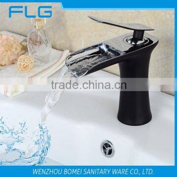 FLG0012 Black Colour Painting Sink Faucet Waterfall