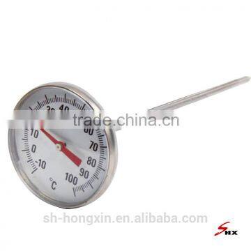 probe cooking food to 100 degree bimetal thermometer