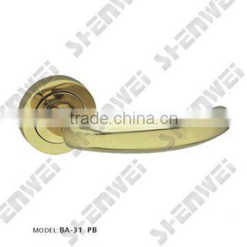 BA-31 PB copper door handle on rose