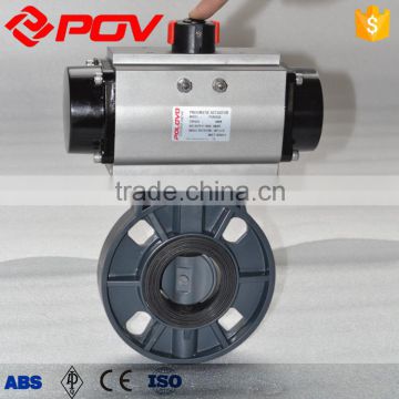 acid wafer pneumatic butterfly valve pvc