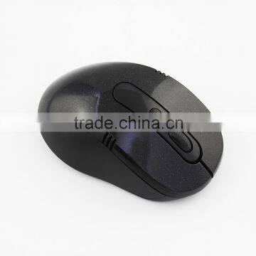 Wholesale USB Wireless LED Optical Noise-Free Mouse Black