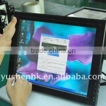 15 inch TFT LCD touch screen monitor low cost with POS base HDMI VGA AV