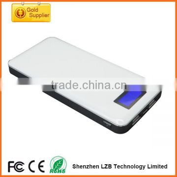 new arrival universal portable LCD power bank 12000mah ,portable mobile battery recharger with LCD