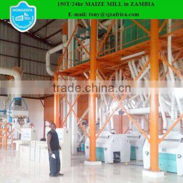 10-500 Ton Zambia running sifted maize flour milling machines