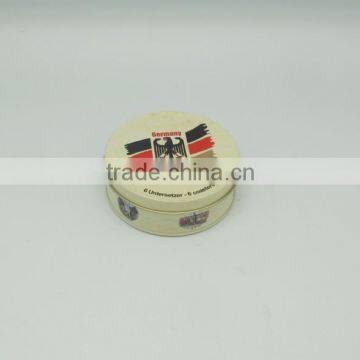 Round shape coaster box,tin box,tin coaster box