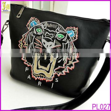 New Arrival Tiger Head Bag For Lady Long Strip Leather Shoulder Bag Messenger Bag China