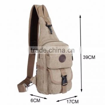 Custom fashion cute canvas girl school sling bag